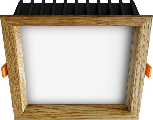 APLED - Lampada LED SQUARE WOODLINE LED/12W/230V 4000K 17x17 cm quercia legno solido