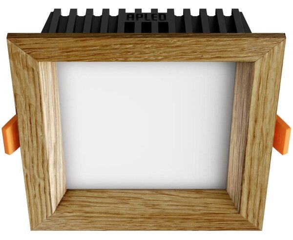 APLED - Lampada LED SQUARE WOODLINE LED/6W/230V 3000K 12x12 cm quercia legno solido