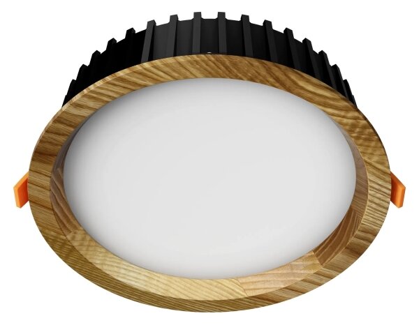 APLED - Lampada LED RONDO WOODLINE LED/12W/230V 3000K diametro 20 cm cenere legno solido