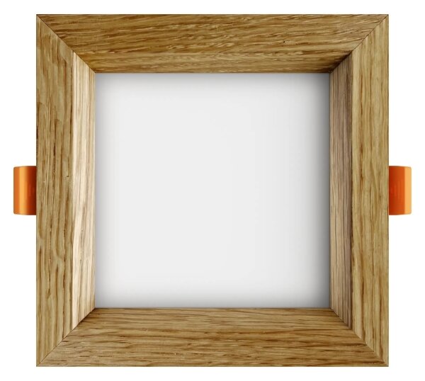 APLED - Lampada LED SQUARE WOODLINE LED/6W/230V 3000K 12x12 cm quercia legno solido