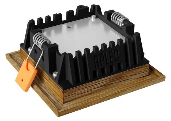 APLED - Lampada LED SQUARE WOODLINE LED/3W/230V 4000K 9x9 cm quercia legno solido