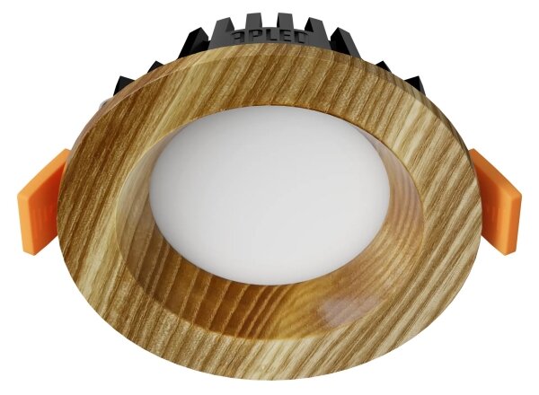 APLED - Lampada LED RONDO WOODLINE LED/3W/230V 4000K diametro 9 cm cenere legno solido