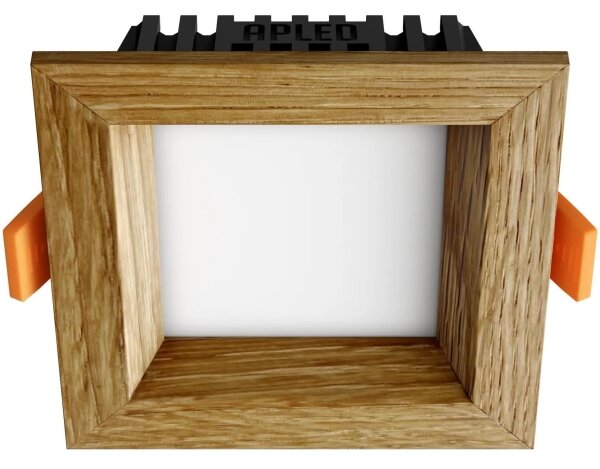 APLED - Lampada LED SQUARE WOODLINE LED/3W/230V 3000K 9x9 cm quercia legno solido