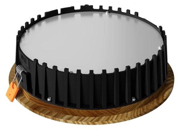 APLED - Lampada LED RONDO WOODLINE LED/12W/230V 3000K diametro 20 cm cenere legno solido