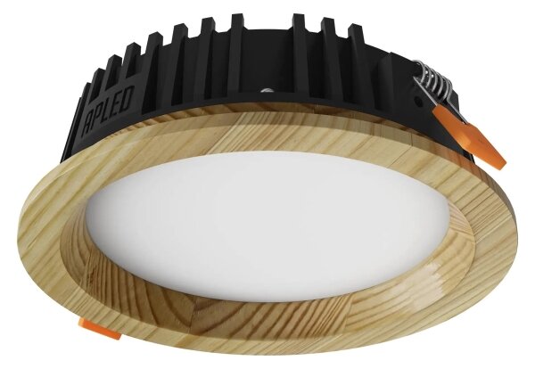 APLED - Lampada LED RONDO WOODLINE LED/6W/230V 4000K diametro 15 cm pino legno solido