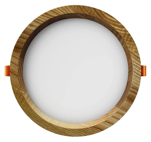 APLED - Lampada LED RONDO WOODLINE LED/12W/230V 3000K diametro 20 cm cenere legno solido