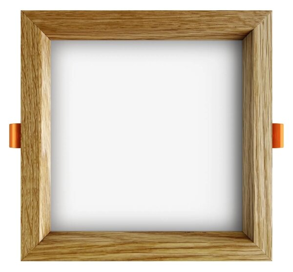 APLED - Lampada LED SQUARE WOODLINE LED/12W/230V 3000K 17x17 cm quercia legno solido