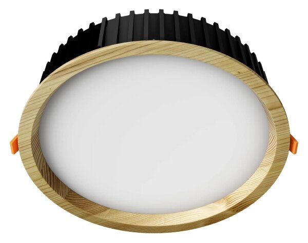 APLED-Lampada LED RONDO WOODLINE LED/18W/230V 3000K diametro 26 cm pino legno solido