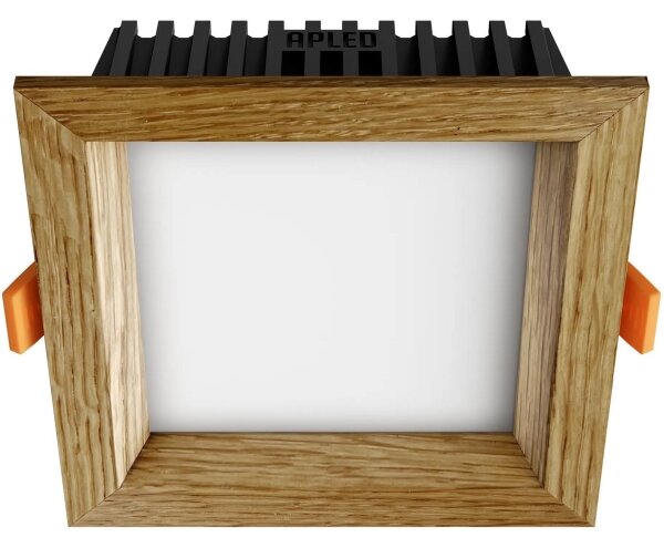 APLED - Lampada LED SQUARE WOODLINE LED/6W/230V 4000K 12x12 cm quercia legno solido