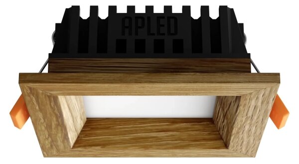 APLED - Lampada LED SQUARE WOODLINE LED/3W/230V 4000K 9x9 cm quercia legno solido