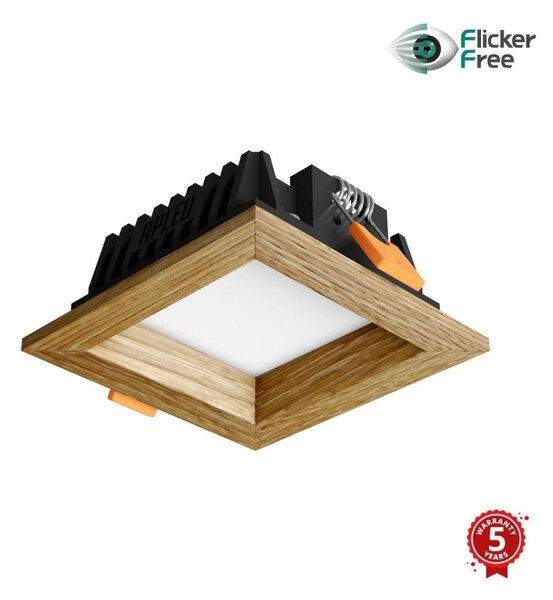 APLED - Lampada LED SQUARE WOODLINE LED/3W/230V 3000K 9x9 cm quercia legno solido