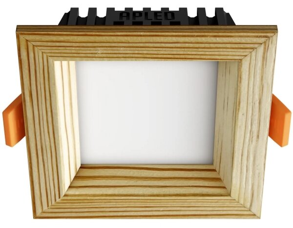 APLED -Lampada LED SQUARE WOODLINE LED/6W/230V 3000K 12x12 cm pino legno solido