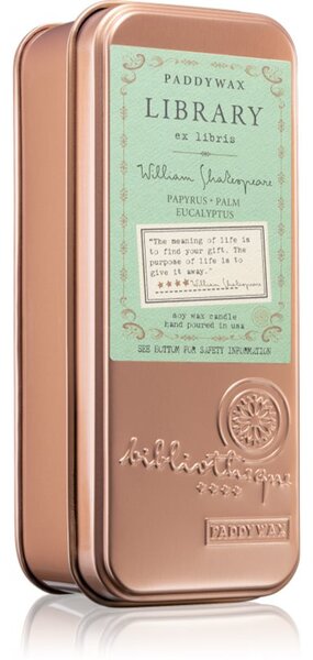 Paddywax Library William Shakespeare candela profumata 70 g