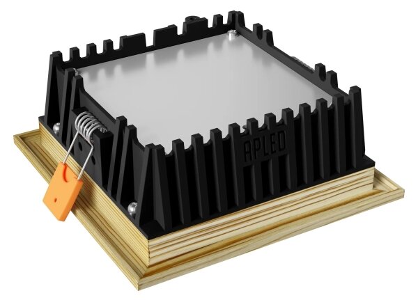 APLED -Lampada LED SQUARE WOODLINE LED/6W/230V 4000K 12x12 cm pino legno solido