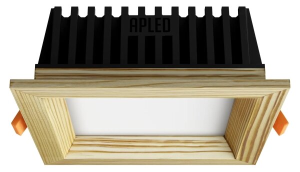 APLED -Lampada LED SQUARE WOODLINE LED/6W/230V 4000K 12x12 cm pino legno solido