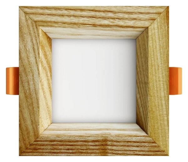 APLED - Lampada LED SQUARE WOODLINE LED/3W/230V 4000K 9x9 cm cenere legno solido