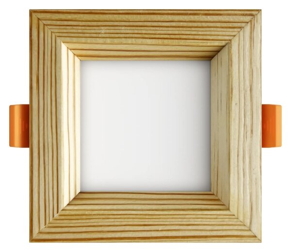 APLED - Lampada LED SQUARE WOODLINE LED/3W/230V 4000K 9x9 cm pino legno solido
