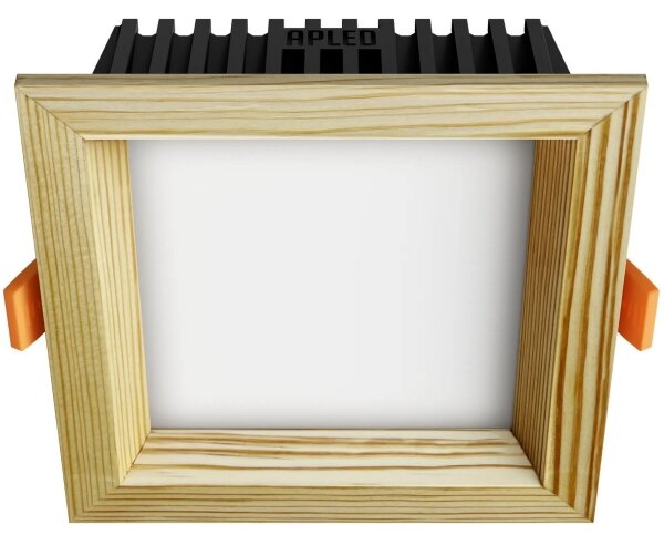 APLED -Lampada LED SQUARE WOODLINE LED/6W/230V 4000K 12x12 cm pino legno solido