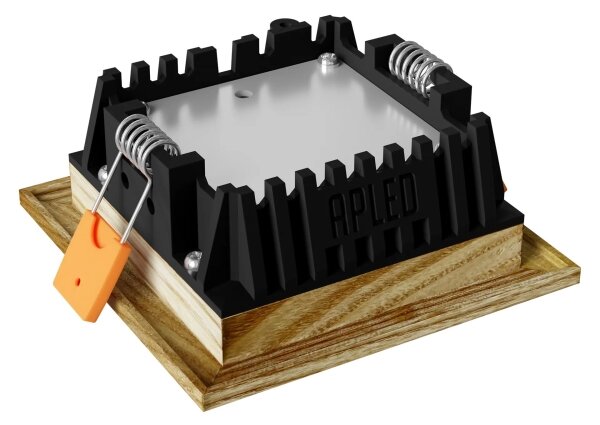 APLED - Lampada LED SQUARE WOODLINE LED/3W/230V 4000K 9x9 cm cenere legno solido