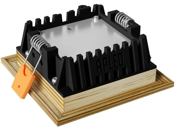 APLED - Lampada LED SQUARE WOODLINE LED/3W/230V 4000K 9x9 cm pino legno solido