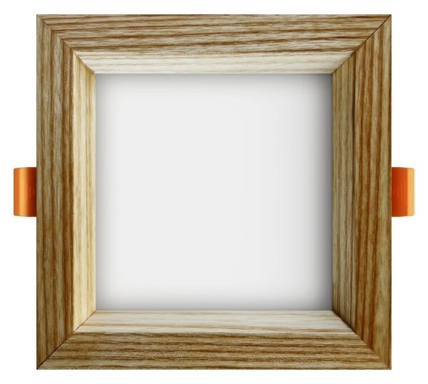 APLED - Lampada LED SQUARE WOODLINE LED/6W/230V 4000K 12x12 cm cenere legno solido