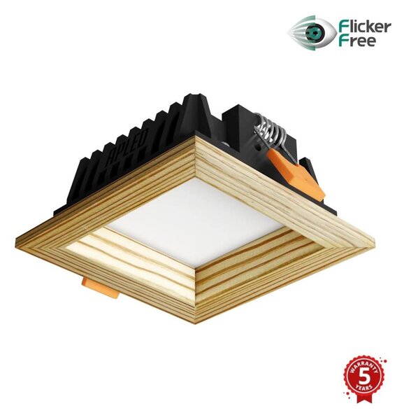 APLED -Lampada LED SQUARE WOODLINE LED/6W/230V 3000K 12x12 cm pino legno solido