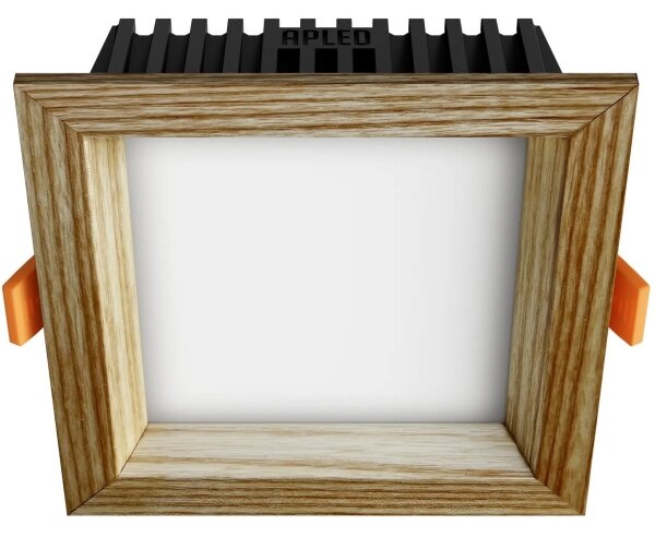 APLED - Lampada LED SQUARE WOODLINE LED/6W/230V 4000K 12x12 cm cenere legno solido