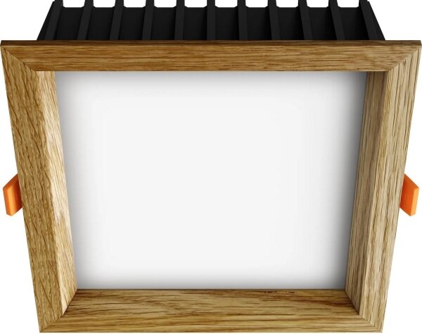APLED - Lampada LED SQUARE WOODLINE LED/12W/230V 3000K 17x17 cm quercia legno solido