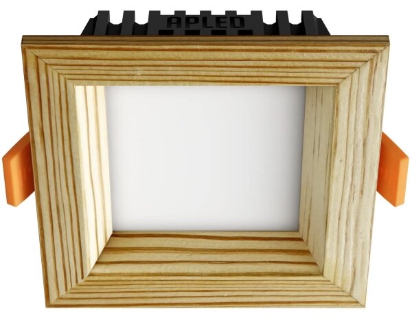 APLED - Lampada LED SQUARE WOODLINE LED/3W/230V 3000K 9x9 cm pino legno solido