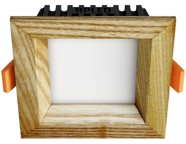 APLED - Lampada LED SQUARE WOODLINE LED/3W/230V 4000K 9x9 cm cenere legno solido