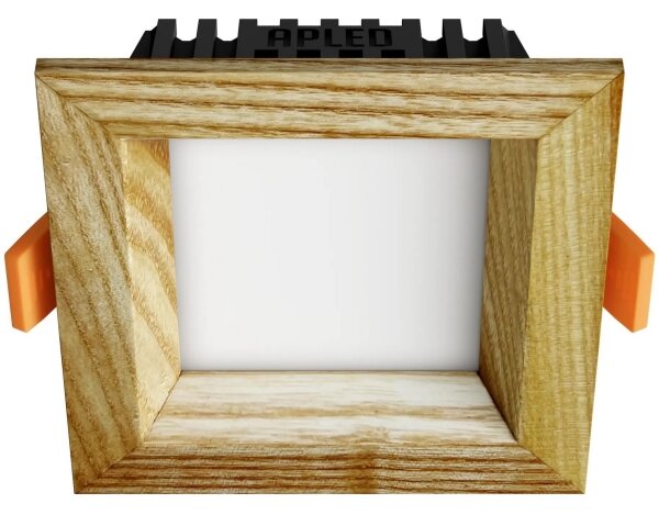 APLED - Lampada LED SQUARE WOODLINE LED/3W/230V 3000K 9x9 cm cenere legno solido