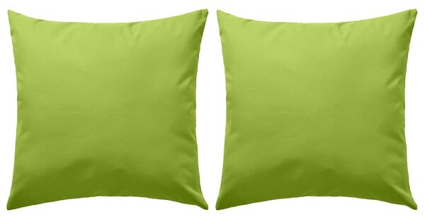 Cuscini da Esterno 2 pz 45x45 cm Verde Mela
