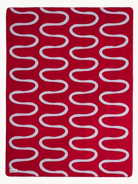 Coperta reversibile in cotone Swirl