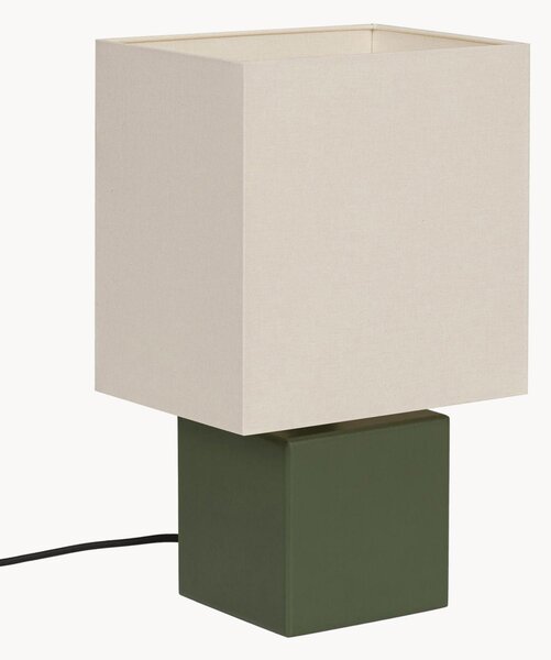 Lampada da tavolo con base in legno di faggio Zam