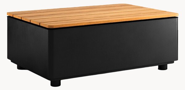 Tavolino da giardino in legno di teak con vano contenitore Patio