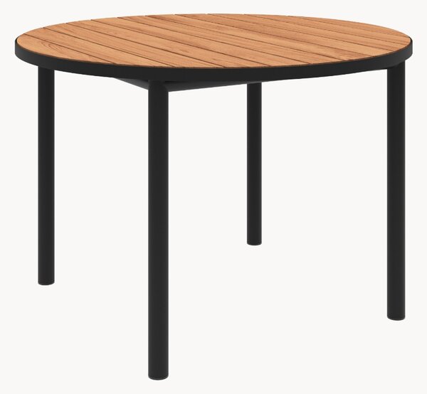Tavolo da giardino rotondo con piano in legno di teak Kirra