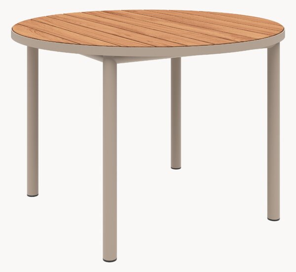 Tavolo da giardino rotondo con piano in legno di teak Kirra