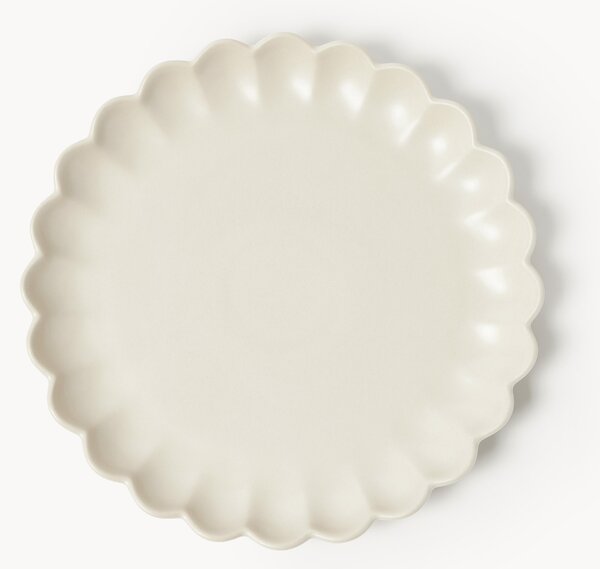 Set di 4 piatti piani a forma di fiore Sabina