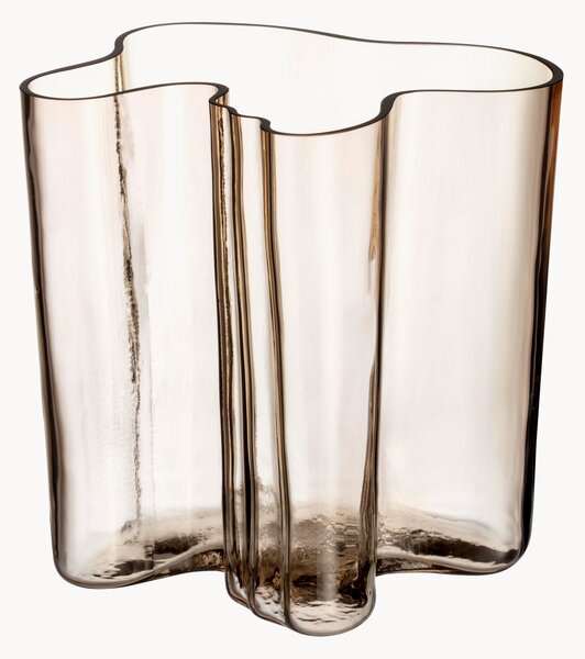 Vaso in vetro soffiato Aalto, alt. 20 cm