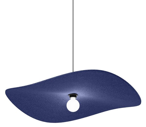 Wever & Ducré Lighting Lampada a sospensione Wave Soft 3.0, dimmerabile, Blu, Soggiorno / Sala da pranzo, Tessuto / Stoffa / Seta, Moderno, Lampada a sospensione