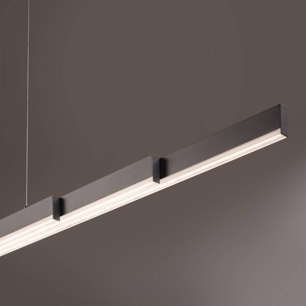 FISCHER & HONSEL Lampada a sospensione Vayana, dimmerabile, Alluminio / Grigio / Zincato, Soggiorno / Sala da pranzo, Metallo, Moderno, Lampada a sospensione