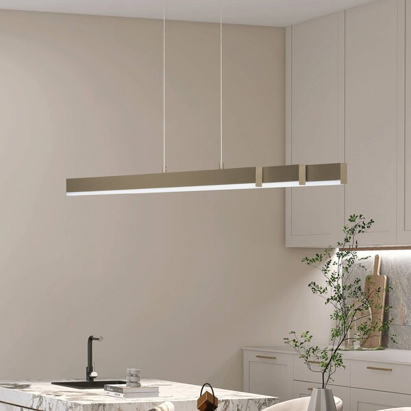 FISCHER & HONSEL Lampada a sospensione Vayana, dimmerabile, Marrone / Ruggine, Soggiorno / Sala da pranzo, Metallo, Moderno, Lampada a sospensione