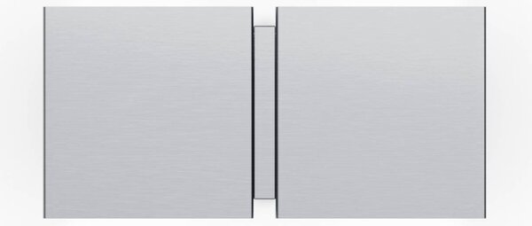 Wever & Ducré Lighting Applique da parete CG Square, Alluminio / Grigio / Zincato, Soggiorno / Sala da pranzo, Metallo, Moderno, Applique