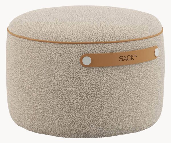 Pouf in teddy-bouclé SACKit
