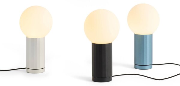 HAY Lampada da tavolo TURN ON, dimmerabile, Nero, Soggiorno / Sala da pranzo, Vetro, Moderno, Lampada da tavolo