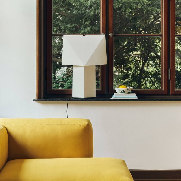 HAY Lampada da tavolo Aplat, Bianco / Opale, Soggiorno / Sala da pranzo, Carta / Lunolit / Lunopal, Moderno, Lampada da tavolo