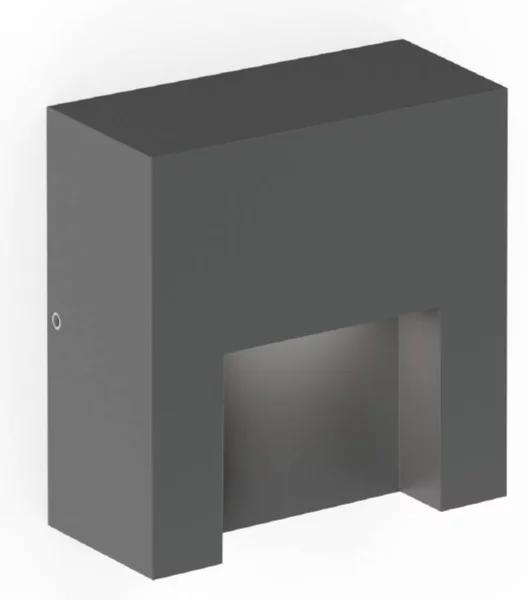 Wever & Ducré Lighting Applique da esterni Reto 0.8, dimmerabile, Nero, Alluminio, Moderno, Applique da esterni