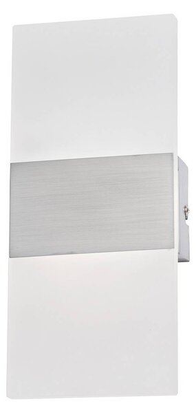 FISCHER & HONSEL Applique da parete FODER, Alluminio / Grigio / Zincato, Soggiorno / Sala da pranzo, Metallo, Moderno, Applique