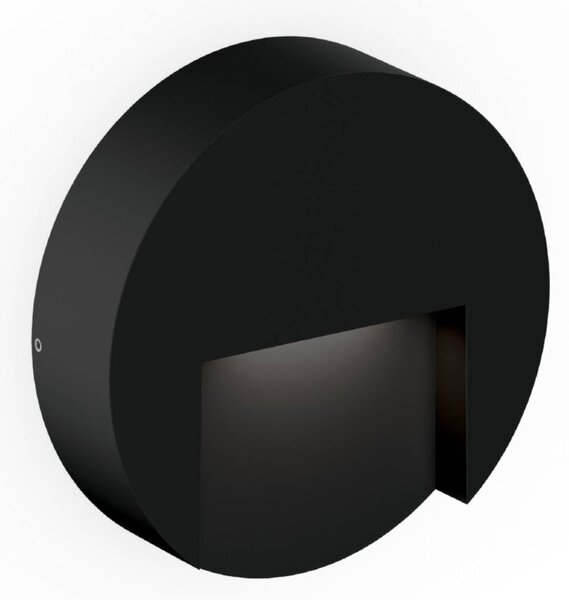 Wever & Ducré Lighting Applique da esterni Reto 1.3, dimmerabile, Nero, Alluminio, Moderno, Applique da esterni
