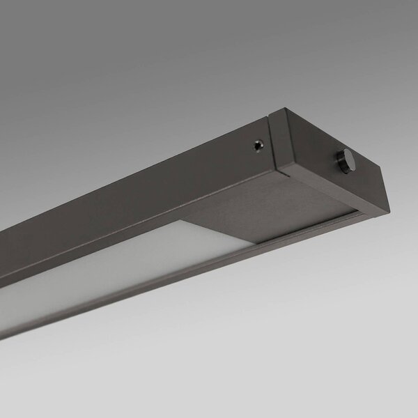 FISCHER & HONSEL Lampada a sospensione Marlo, dimmerabile, Alluminio / Grigio / Zincato, Soggiorno / Sala da pranzo, Metallo, Moderno, Lampada a sospensione
